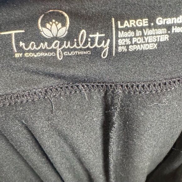 Tranquillity by Colorado Clothing black and white print active skirt size large - Picture 6 of 6